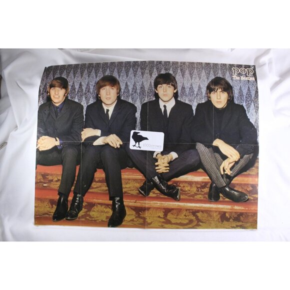 Beatles Ringo John Paul George Mario Andretti Lotus Poster Germany 1970s - Picture 3 of 8